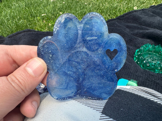 Large paw print resin