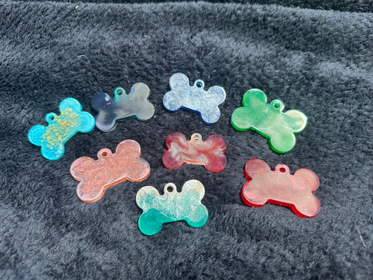 Small custom dog tag resin